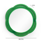 Zeva Green Wall Mirror Model: TOV-C54418